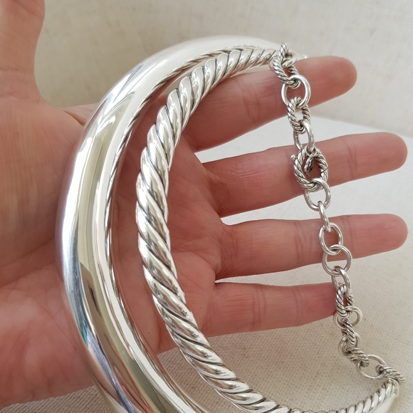 David Yurman Jewelry David Yurman Wide Pure Form Collar Necklace 